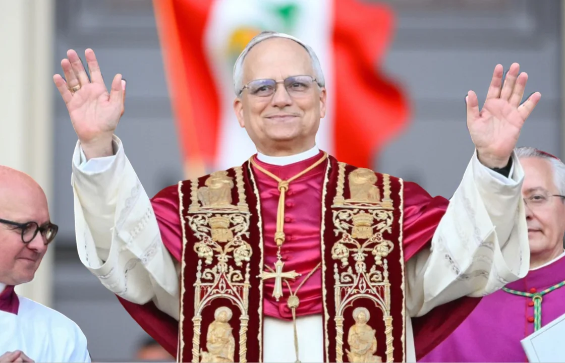 Pope Leo XIV Chiclayo Peru Portrait | Peruvian Sunrise