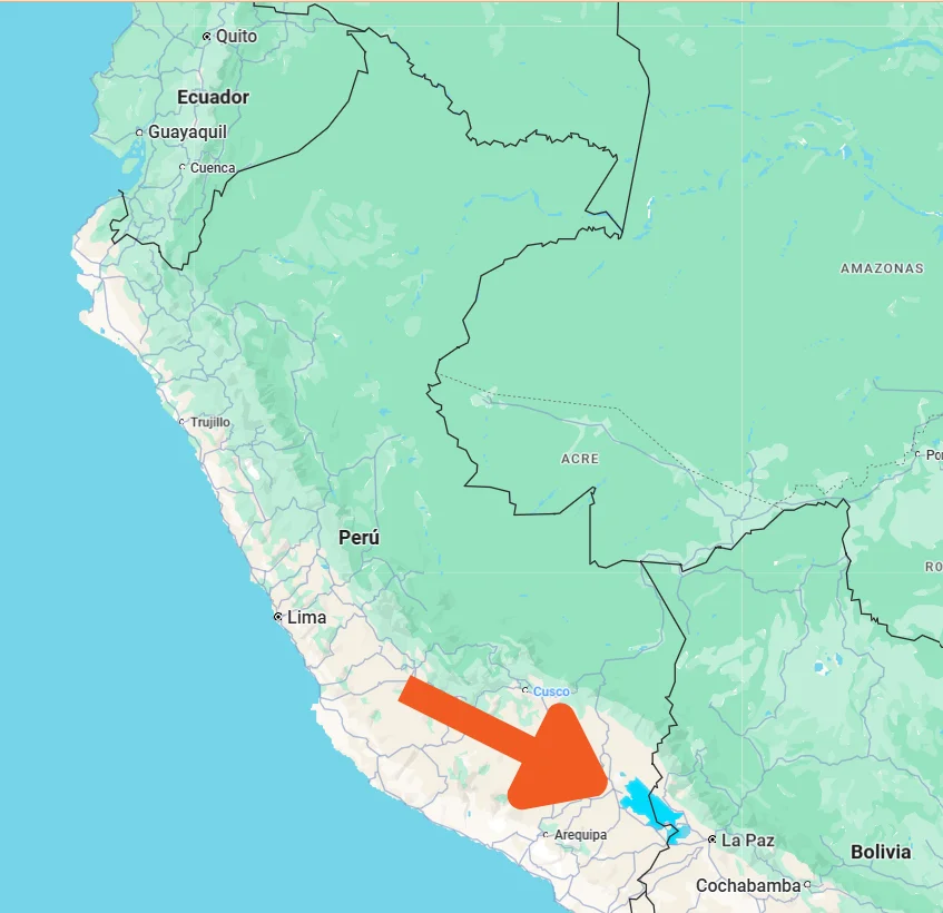 Titicaca Lake Map | Peruvian Sunrise
