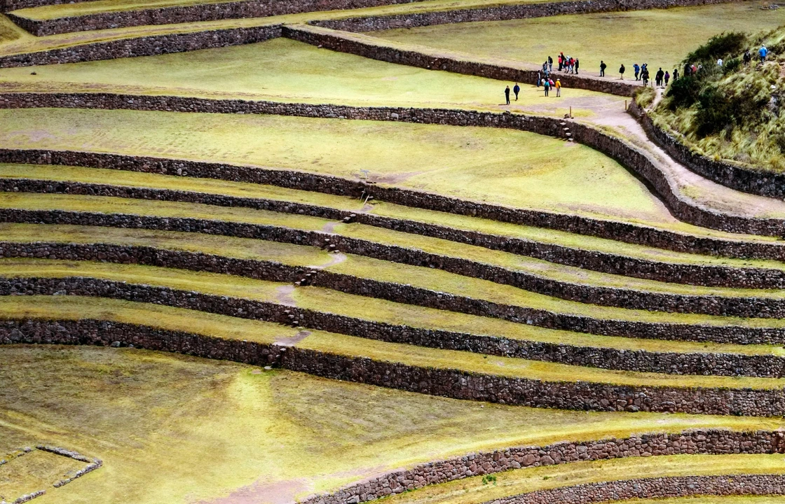 travelers in Moray Peru | Peruvian Sunrise