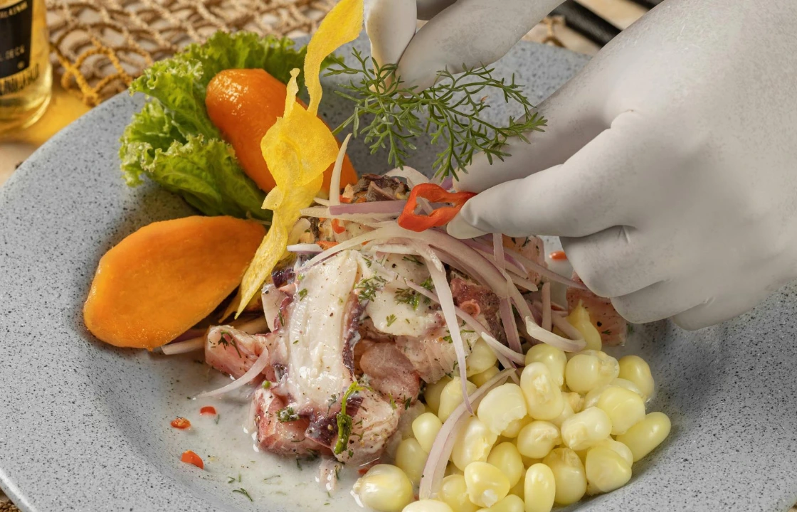 Ceviche Peru plating | Peruvian Sunrise