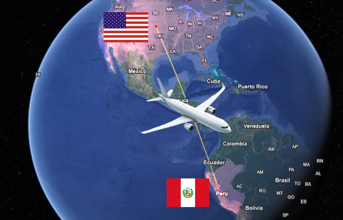 Airlines to travel from USA to Peru portrait | Peruvian Sunrise