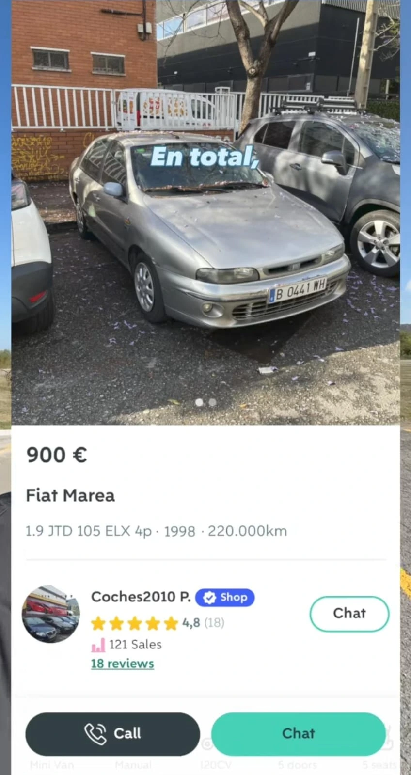 Peru news Volata di Peluca Fiat Marea | Peruvian Sunrise