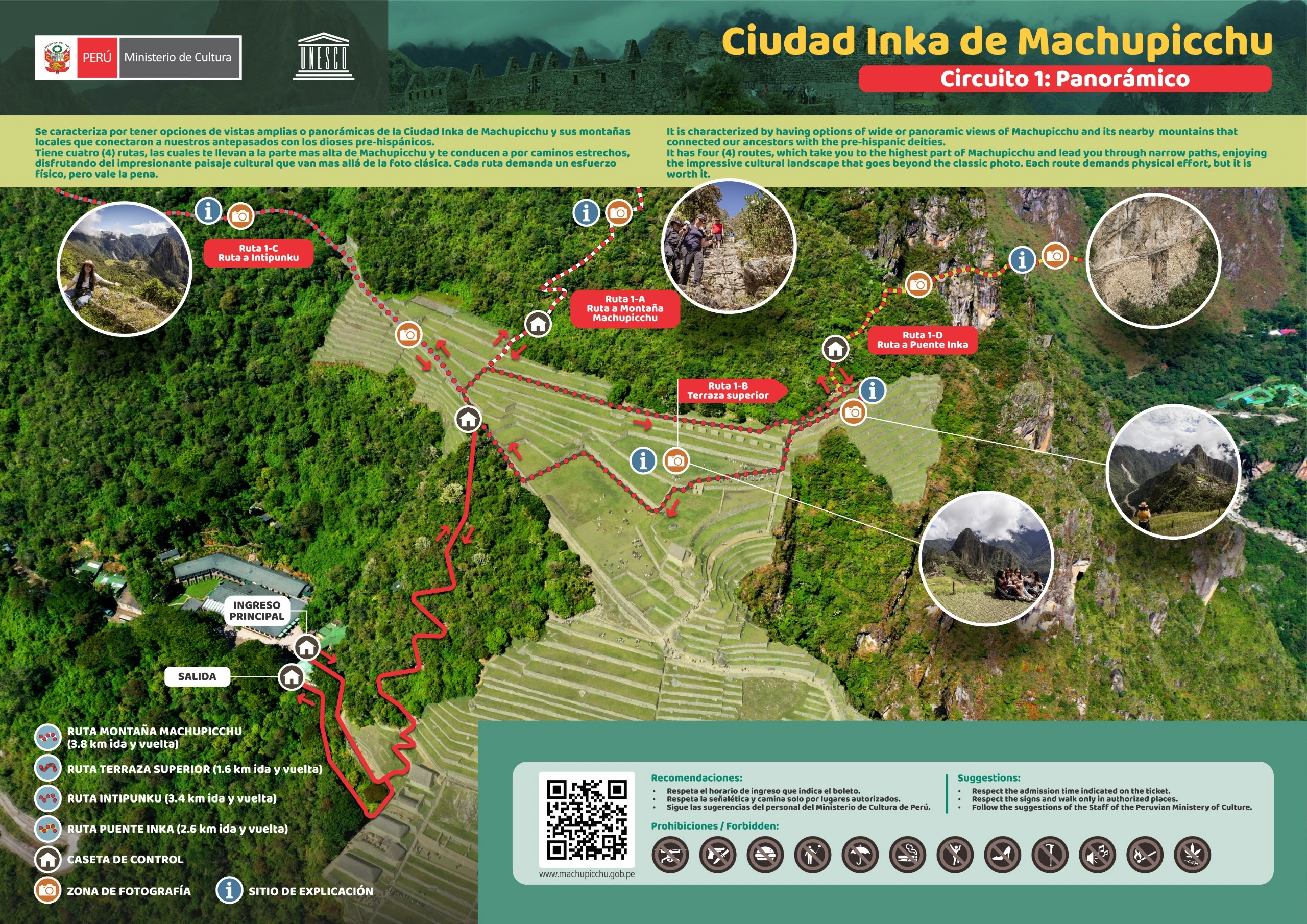 Machu Picchu entrance tickets Circuit 1 | Peruvian Sunrise