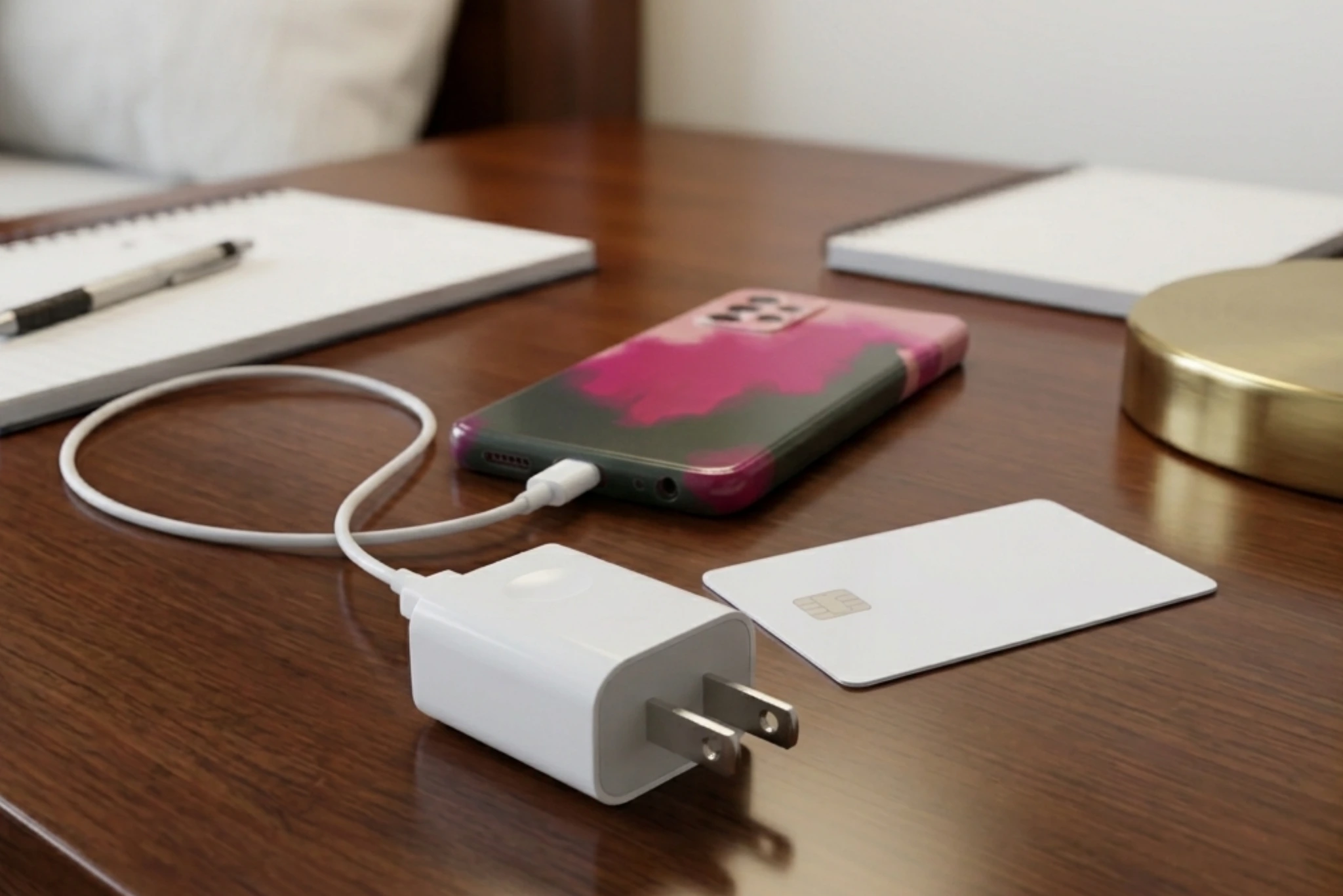 Charging in Peru phone flat plug | Peruvian Sunrise