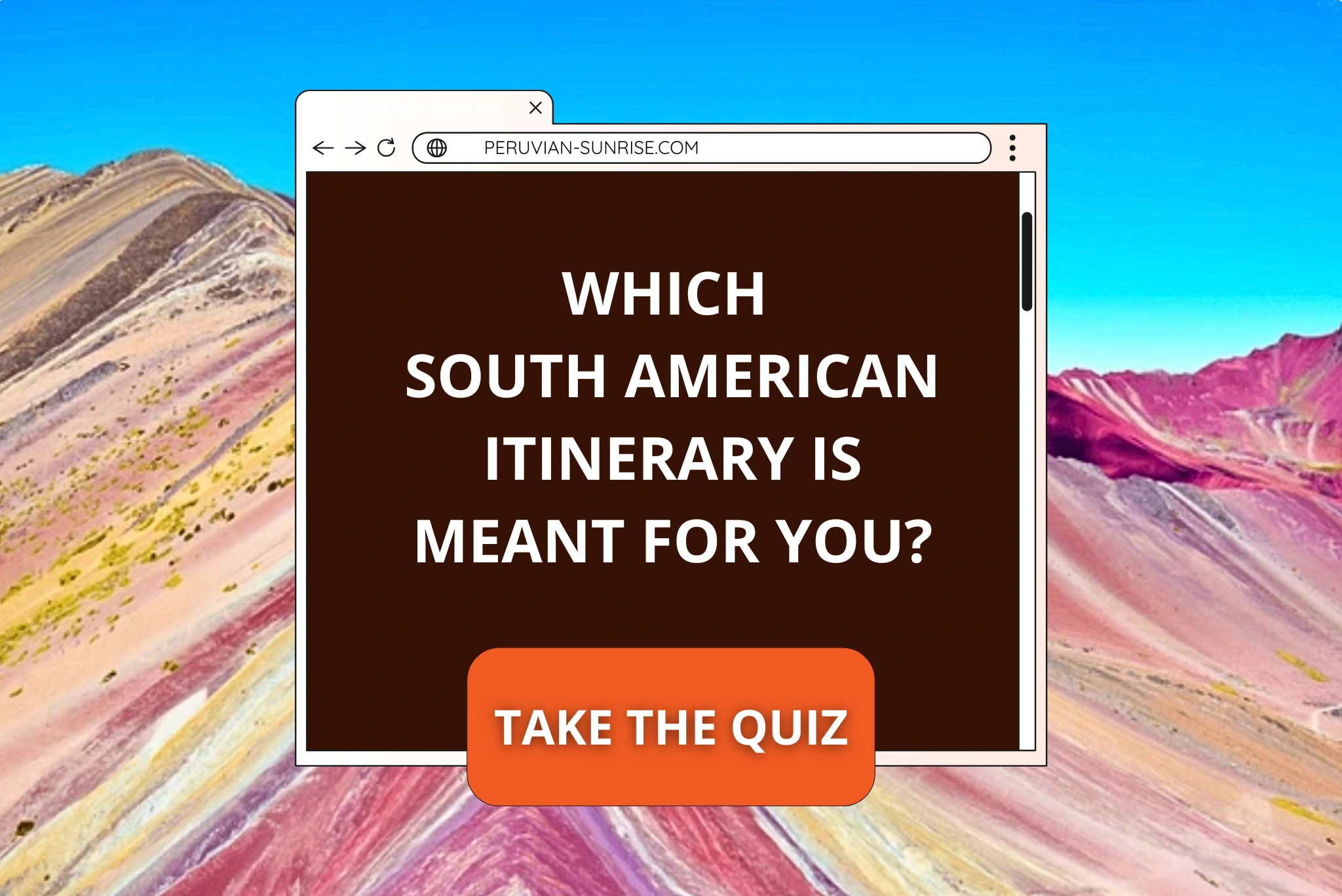 Quiz Best South American Itinerary for you portrait | Peruvian Sunrise
