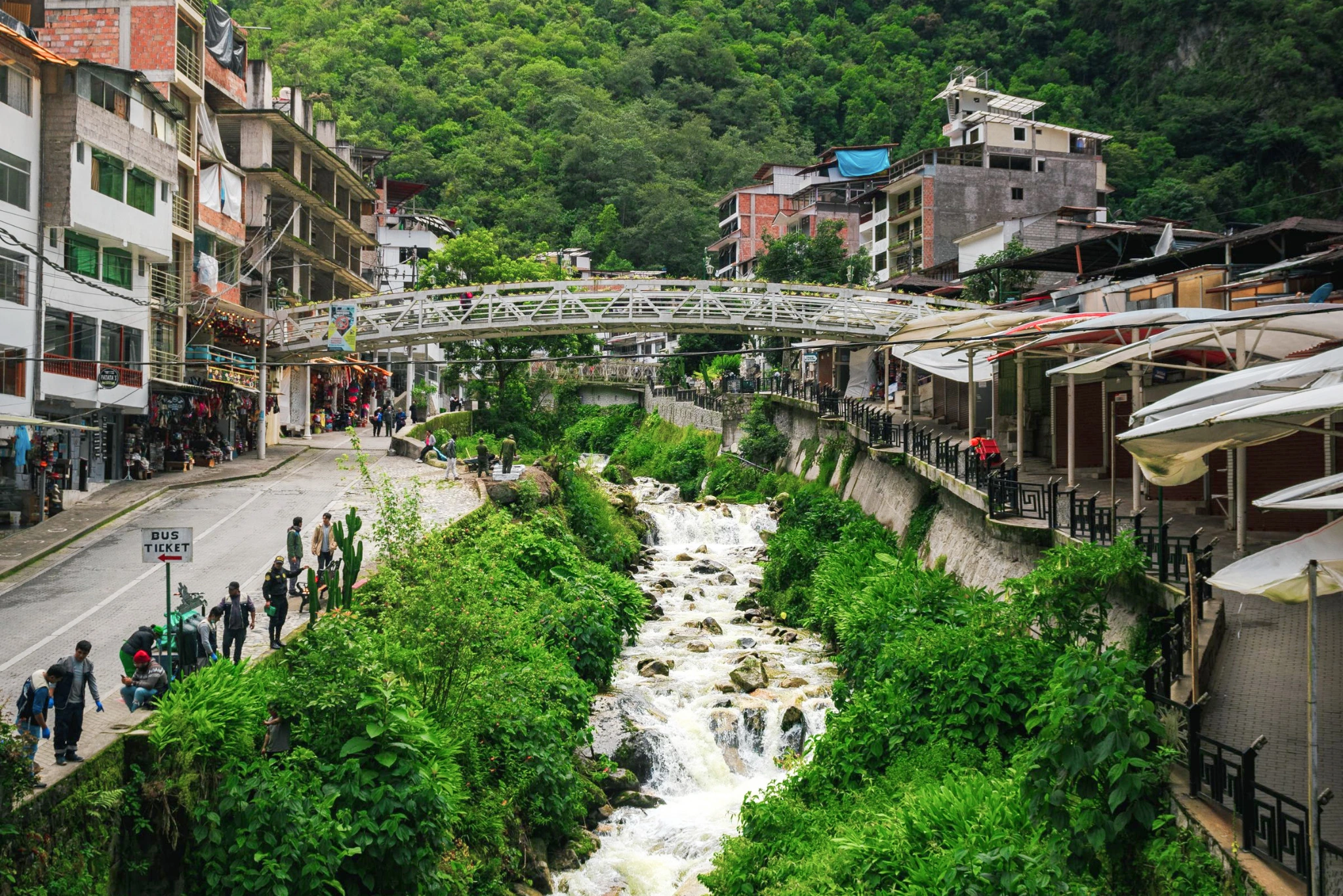 Aguas Calientes Machu Picchu Town landscape | Peruvian Sunrise Aguas Calientes Machu Picchu Town landscape | Peruvian Sunrise