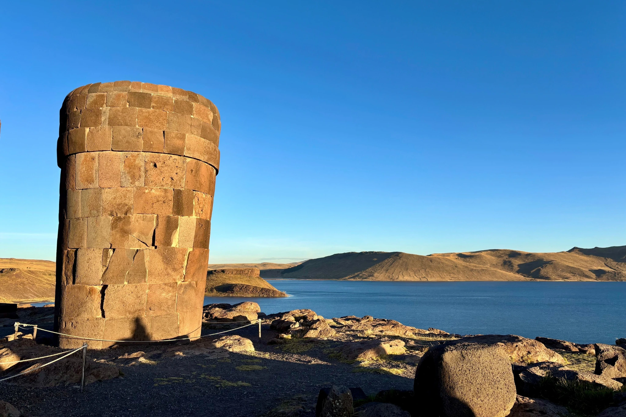 Chullpas Sillustani Peru portrait | Peruvian Sunrise