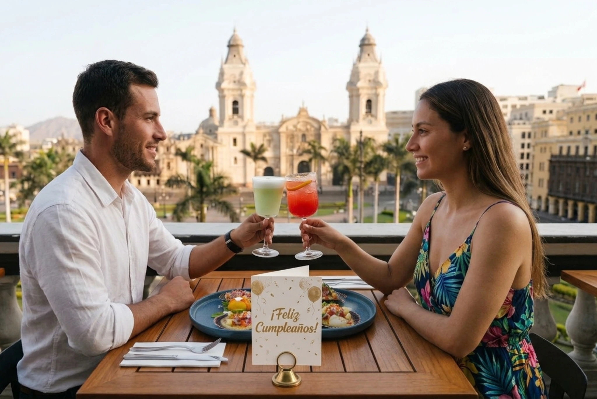 Birthday trip to Peru Lima couple food and drinks | Peruvian Sunrise