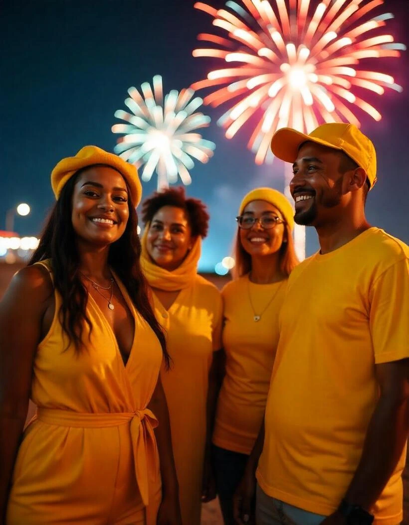 New Year 2025 Yellow Clothes | Peruvian Sunrise