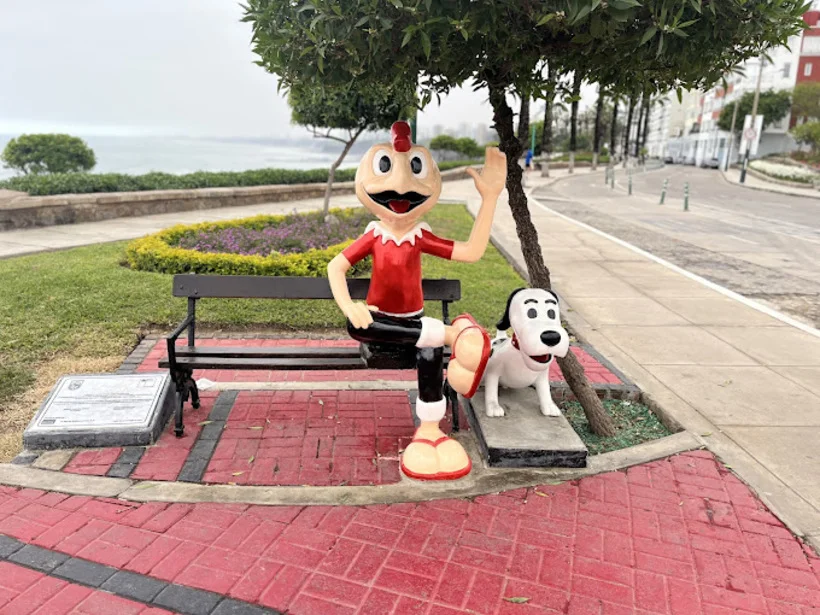 Condorito Statue in Barranco Anniversary | Peruvian Sunrise