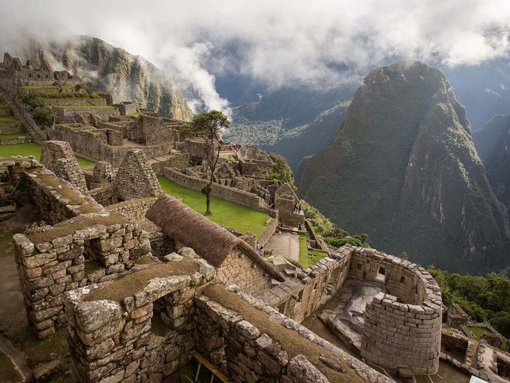 The temple of Sun Machu Picchu Cusco