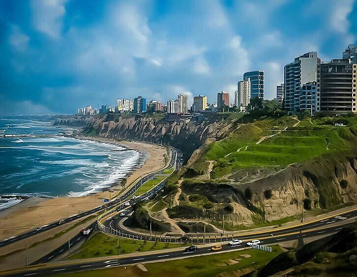 costa verde in miraflores lima peru | Peruvian Sunrise