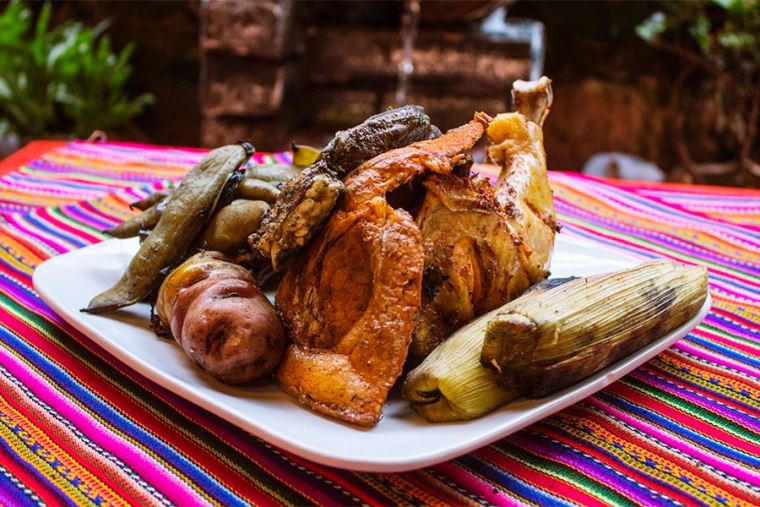 Why travel to Peru? Peruvian Food, delicius pachamanca traditional celebration to try during your peru tours | Peruvian Sunrise