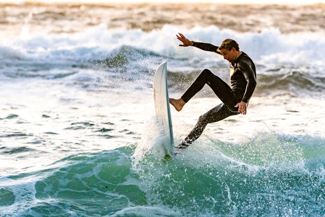 Surfing in miraflores peru | Peruvian Sunrise