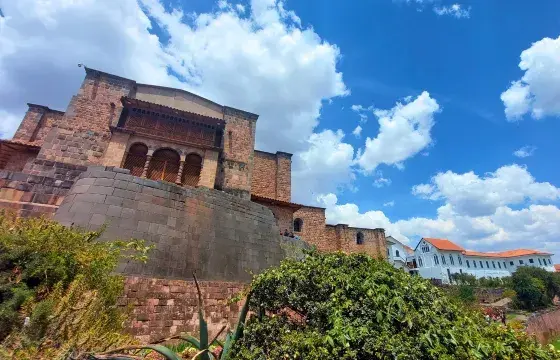 Coricancha temple in Cusco, Peru portrait | Peruvian Sunrise