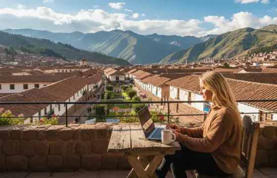 work travel Peru portrait | Peruvian Sunrise