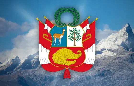 Peruvian Coat of Arms portrait | Peruvian Sunrise